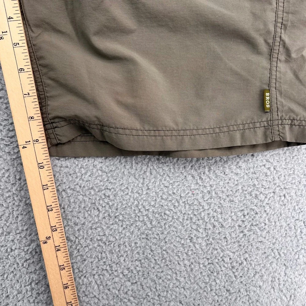 Howler Bros Mens Horizon Nylon Shorts Size 34 Olive Green Ripstop Hiking Fishing